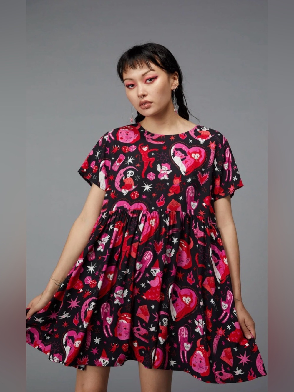Dangerfield Devil Dance Party Dress Plus Size 18 Punk GOTH